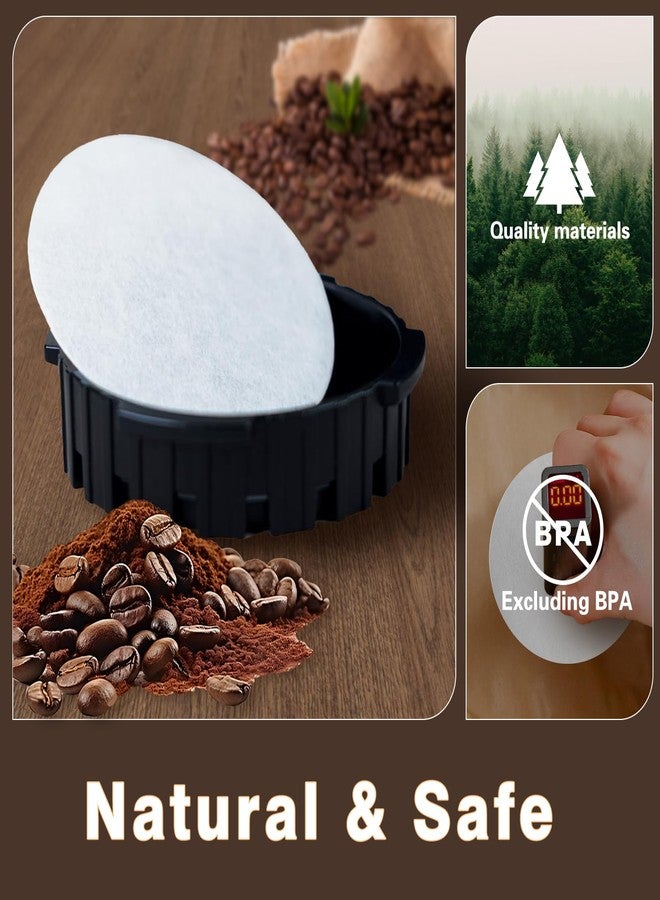 brikinte 1000 Pcs Round Disposable Coffee Filters Paper Compatible with Aeropress Coffee Makers - Image 4